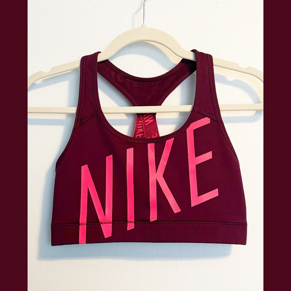 Maroon Sports Bra | Size M